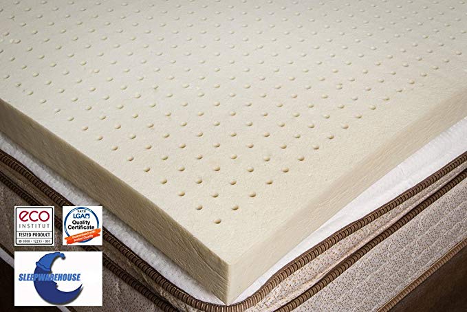 100% Natural Latex Foam Mattress Pad Toppers 2