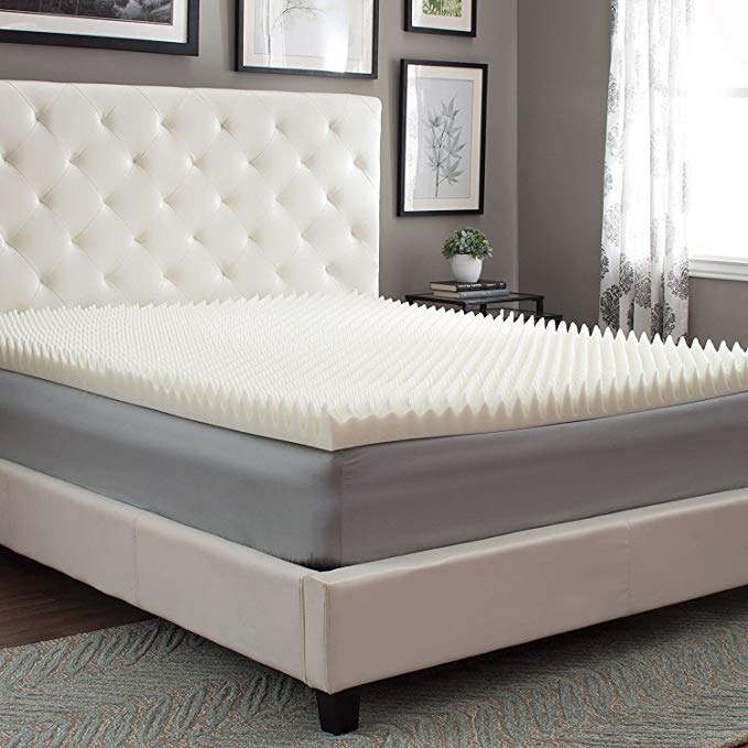 Memory Foam Mattress Topper Highloft Supreme 3 inch Pad Sleep Night Comfort for Bed (Cal king)