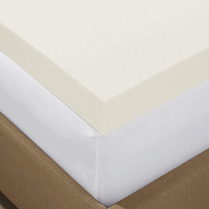 Serta 4-inch Memory Foam Mattress Topper with Two Bonus Contour Pillows King