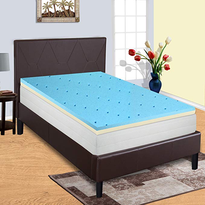 Spinal Solution, Gel Infused High Density Foam Mattress Topper Queen