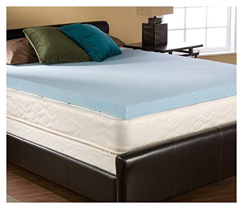 2 Inch King Size Accu-Gel Infused Visco Elastic Memory Foam Mattress Topper Made in The USA