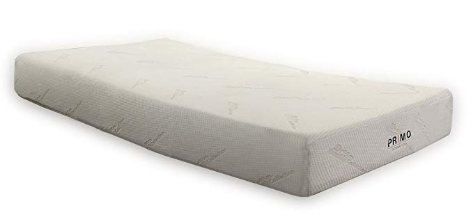 Primo International Elite 8-inch Memory Foam Mattress with Beige Jacquard Velour Cover, Twin X-Large