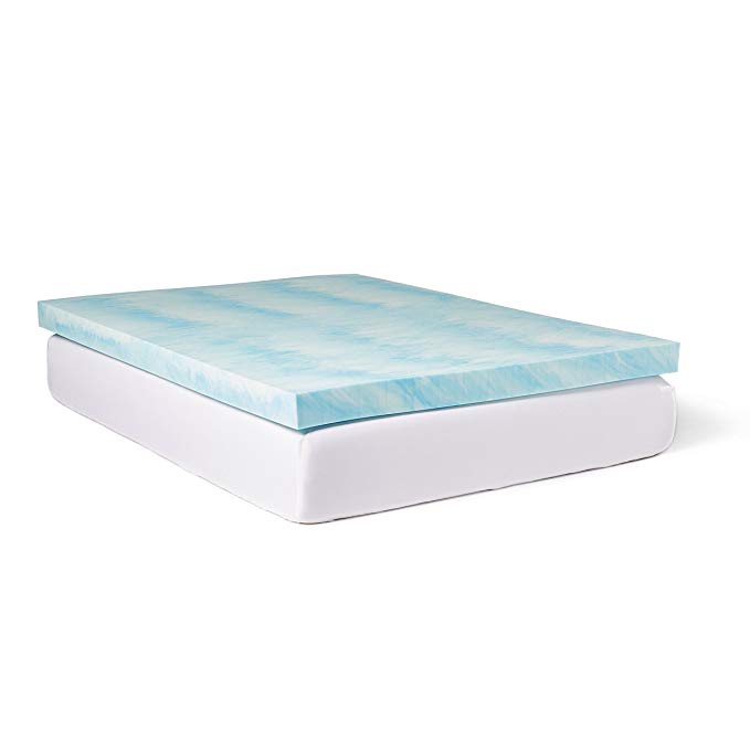 Slumber Solutions Gel 4-inch Memory Foam Mattress Topper with Cover King